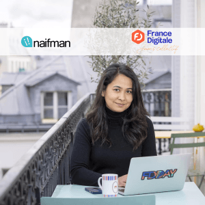 maya noel con logos naifman y france digitale